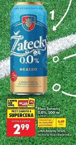 Biedronka Piwo Zatecky oferta