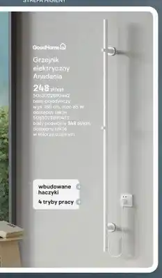 Castorama Grzejnik elektryczny GoodHome Anadania pojedynczy oferta