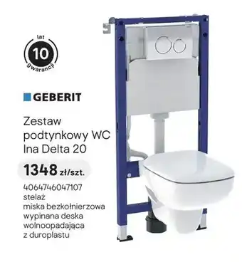 Zestaw podtynkowy WC Geberit Ina Delta 20