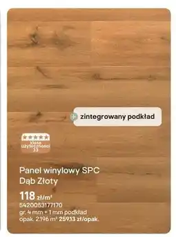 Castorama Panel winylowy SPC Dąb Złoty oferta