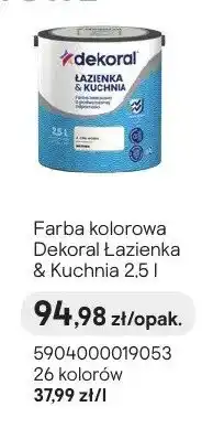 Castorama Farba kolorowa Dekoral Łazienka & Kuchnia oferta