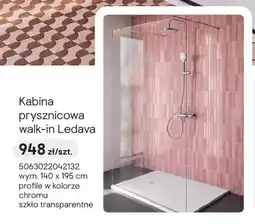 Castorama Kabina prysznicowa walk-in Ledava chrom oferta