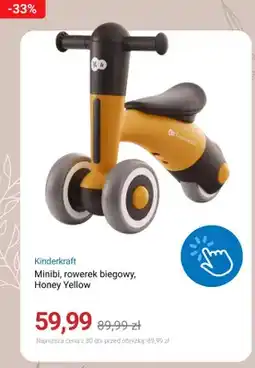 Smyk Rowerek biegowy Kinderkraft Minibi Honey Yellow oferta