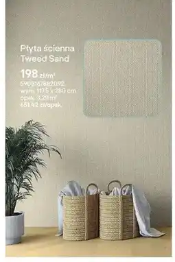 Castorama Płyta ścienna Tweed Sand oferta