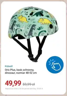 Smyk Kask ochronny Kidwell Orix Plus dinozaur rozmiar 48-52 cm oferta