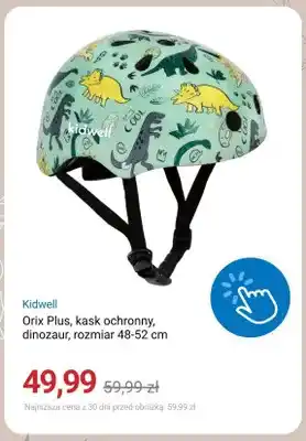 Kask ochronny Kidwell Orix Plus dinozaur rozmiar 48-52 cm