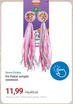 Smyk Wstążki rowerowe Seven Polska Psi Patrol oferta