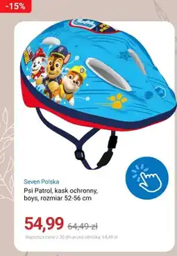 Smyk Kask ochronny Seven Polska Psi Patrol boys rozmiar 52-56 cm oferta