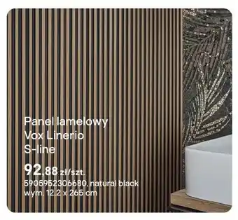 Panel lamelowy Vox Linerio S-line natural black