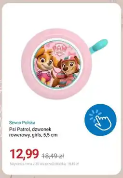 Smyk Dzwonek rowerowy Seven Polska Psi Patrol girls 5,5 cm oferta