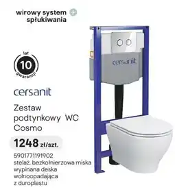 Castorama Zestaw podtynkowy WC Cosmo Cersanit oferta