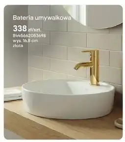 Castorama Bateria umywalkowa Roca Carelia złota oferta