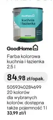 Castorama Farba kolorowa GoodHome kuchnia i łazienka oferta