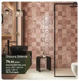 Castorama Glazura Cersanit Sideros pink oferta