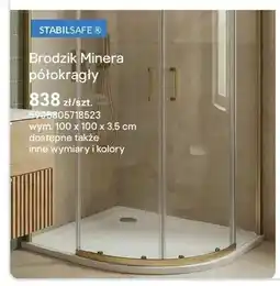 Castorama Brodzik kompozytowy Schedpol Minera półokrągły oferta