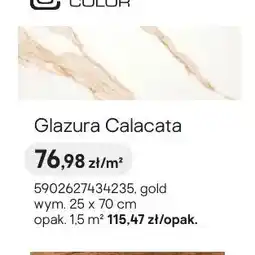 Castorama Glazura Ceramika Color Calacata gold oferta