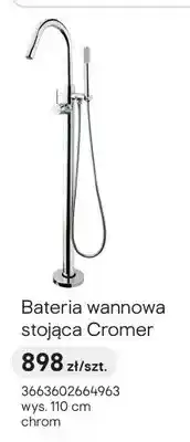 Castorama Bateria wannowa stojąca Cromer chrom oferta