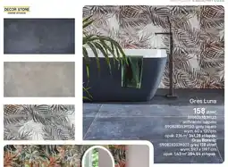 Castorama Gres Luna anthracite lappato Decor Stone oferta