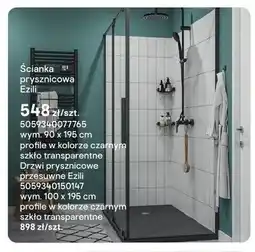 Castorama Ścianka prysznicowa Ezili 90x195 cm oferta