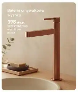 Castorama Bateria umywalkowa wysoka Valvex Travis miedź wys. 31 cm oferta