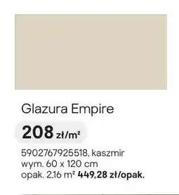 Castorama Glazura Empire kaszmir oferta
