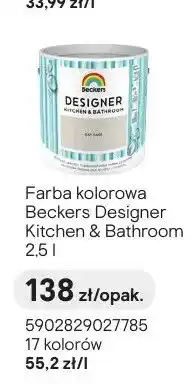 Castorama Farba kolorowa Beckers Designer Kitchen & Bathroom oferta