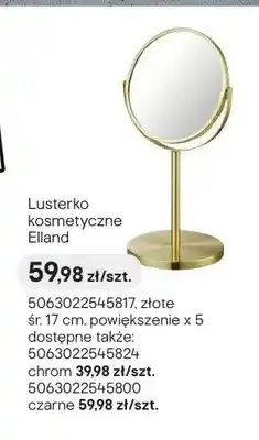 Castorama Lusterko kosmetyczne Elland złote śr. 17 cm oferta