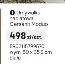 Castorama Umywalka nablatowa Cersanit Moduo oferta