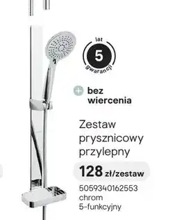 Castorama Zestaw prysznicowy przylepny oferta