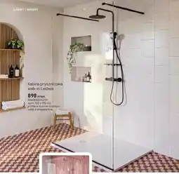 Castorama Kabina prysznicowa walk-in Ledava czarna oferta