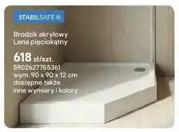 Castorama Brodzik akrylowy Schedpol Lena New pięciokątny oferta