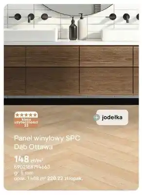 Panel winylowy SPC Dąb Ottawa jodełka