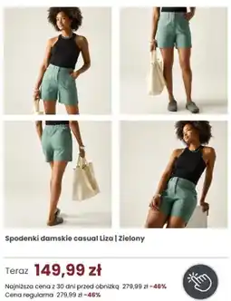 Regatta Spodenki damskie casual Regatta Great Outdoors Liza Zielony oferta