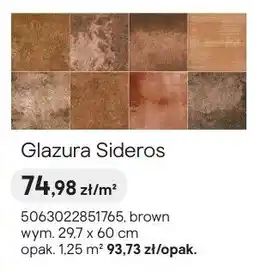 Castorama Glazura Cersanit Sideros brown oferta