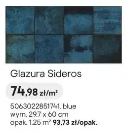 Castorama Glazura Cersanit Sideros blue oferta