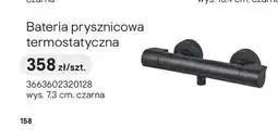 Castorama Bateria prysznicowa termostatyczna GoodHome Cavally czarna oferta