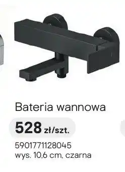 Castorama Bateria wannowa Cersanit Bari czarna wys. 10,6 cm oferta