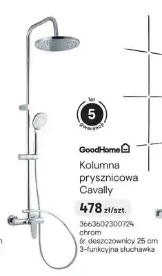 Castorama Kolumna prysznicowa GoodHome Cavally chrom oferta