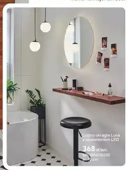 Castorama Lustro okrągłe Luna z oświetleniem LED oferta