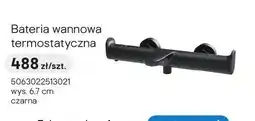 Castorama Bateria wannowa termostatyczna GoodHome Kentia czarna oferta