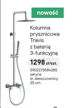 Castorama Kolumna prysznicowa Valvex Travis z baterią 3-funkcyjną oferta