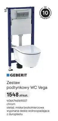 Castorama Zestaw podtynkowy WC Vega chrom Geberit oferta