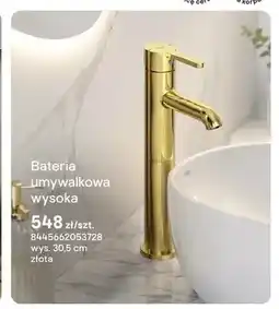 Castorama Bateria umywalkowa wysoka Roca Carelia złota oferta