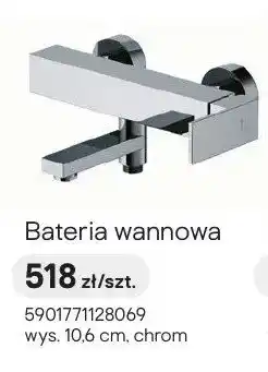 Castorama Bateria wannowa Cersanit Bari chrom wys. 10,6 cm oferta
