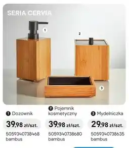 Castorama Dozownik do mydła GoodHome Cervia bambus oferta