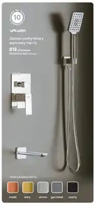 Castorama Zestaw podtynkowy wannowy Valvex Harris chrom oferta