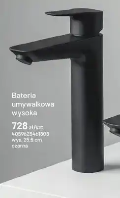 Castorama Bateria umywalkowa wysoka Hansgrohe My Sport czarna oferta