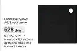 Castorama Brodzik akrylowy Schedpol Atla kwadratowy oferta