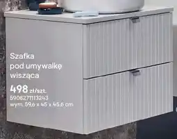 Castorama Szafka pod umywalkę wisząca Listrado biała oferta