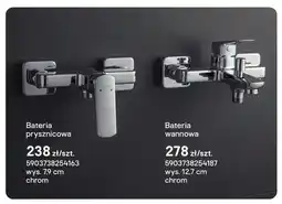 Castorama Bateria prysznicowa Azurro Ecologica chrom oferta
